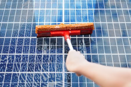 Solar panel cleaning in Chattanooga