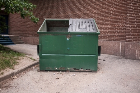 Dumpster pad cleaning